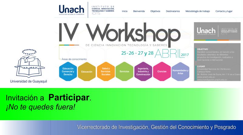 Invitación Universidad Nacional de Chimborazo – UNACH
